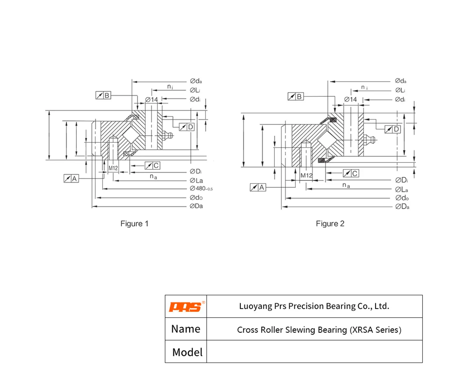 CAD Drawing and Dimensions for XRSA14.544 XRSA Series