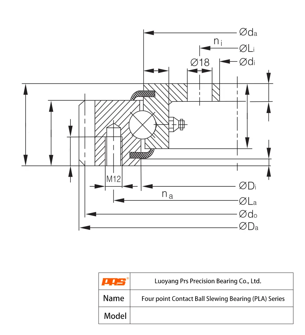 CAD Drawing and Dimensions for PLA20.544 PLA20 Series