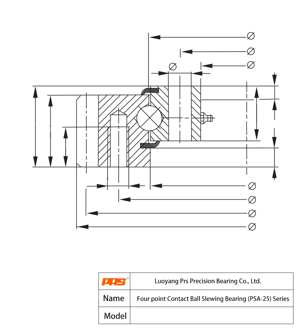 CAD Drawing and Dimensions for PSA25.1055 PSA25 Series